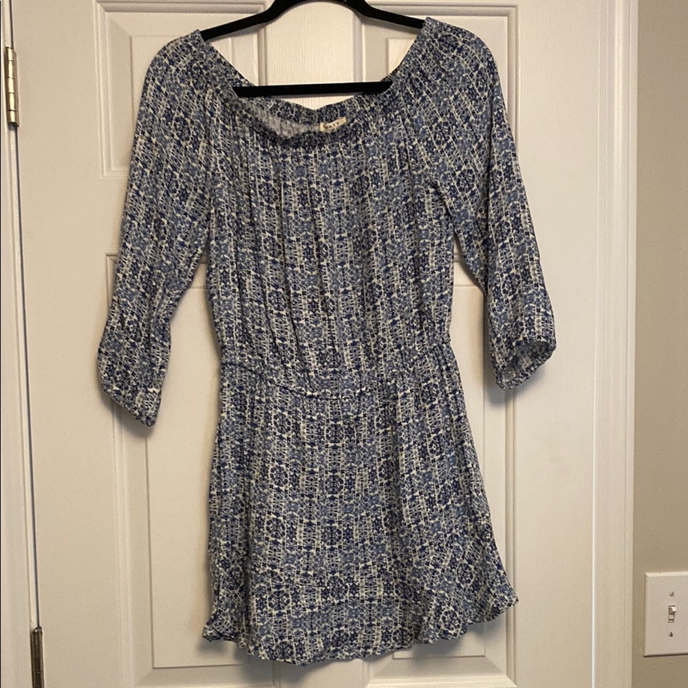 Joie Blue and White Patterned Dress